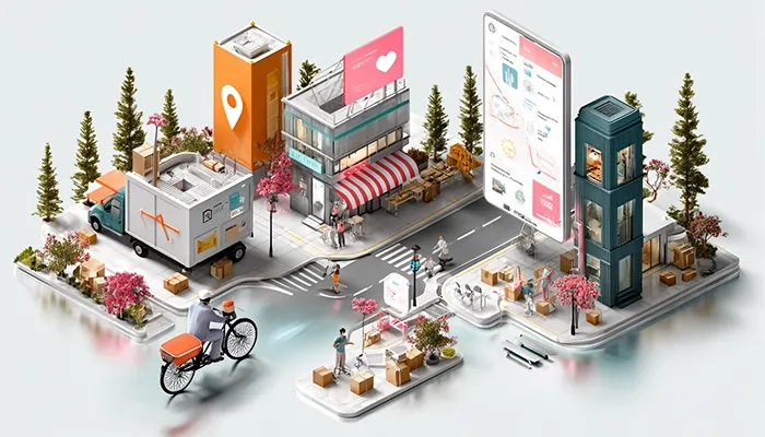 لجستیک فروشگاه اینترنتی در فضای شهری با ترکیب انبار، ارسال سریع، اپلیکیشن موبایل و تجربه خرید مدرن | ROMET