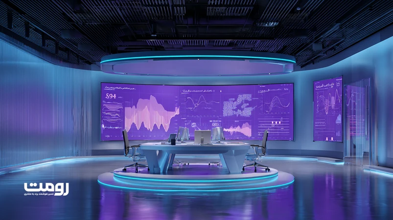 استودیو دیجیتال با هوش مصنوعی در حال تولید ویدیو و پادکست با کپشن و چپتر فارسی، نمودارهای سئوی ویدیو و برندینگ دیجیتال برای ایران 2026