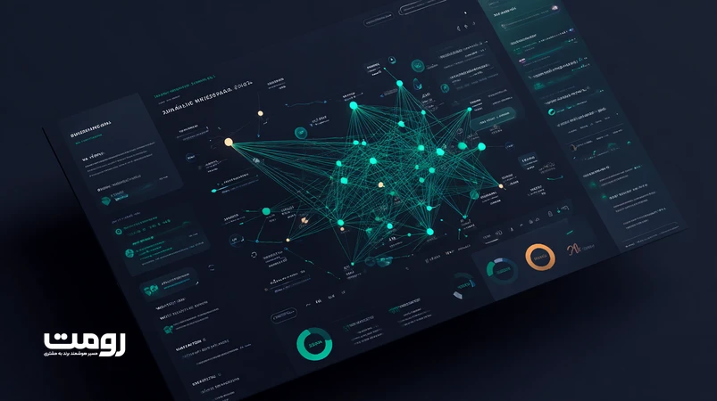 گراف لینک‌سازی داده‌محور با هوش مصنوعی و تحلیل رفتار کاربر؛ نمایش توپولوژی خوشه‌های موضوعی، مسیرهای کلیک و داشبورد تحلیلی برای بهبود لینک داخلی و خارجی