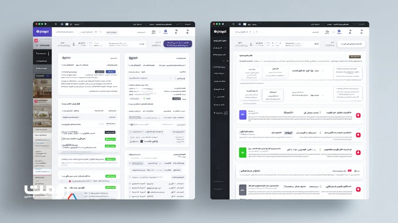 مقایسه یک منوی سایت فارسی RTL خوب و بد با مگامنو و ناوبری موبایل؛ طراحی منوی سایت، تجربه کاربری ناوبری و سئو منو