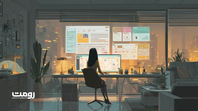 تصویر مفهومی همکاری انسان و هوش مصنوعی برای افزایش سرعت تولید محتوای کیفی در ۲۰۲۶ بدون افت دقت و با حفظ لحن انسانی