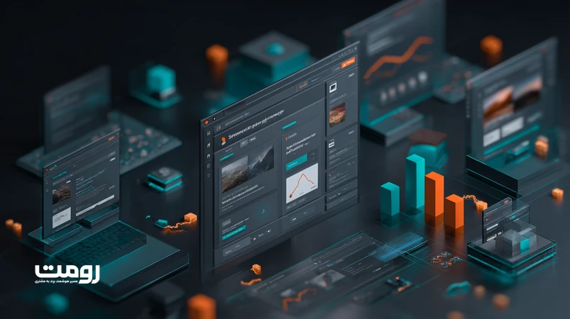 تصویر مفهومی از هوش مصنوعی در بهینهسازی تصاویر و ویدیوها برای سئو 2025 با تحلیل معنا، فشردهسازی هوشمند و بهبود CTR در نتایج جستجو