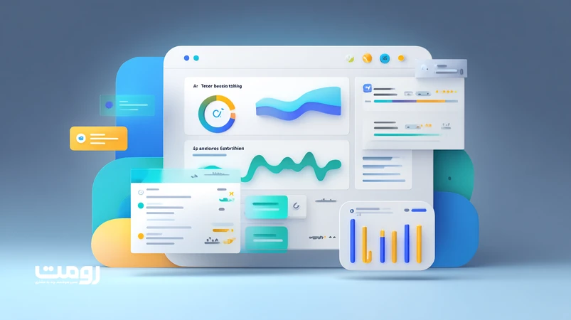 تصویر داشبورد A/B برای تولید عنوان و متای سئو با هوش مصنوعی و نمودار افزایش CTR، مناسب صفحات خدمات و فروشگاهی