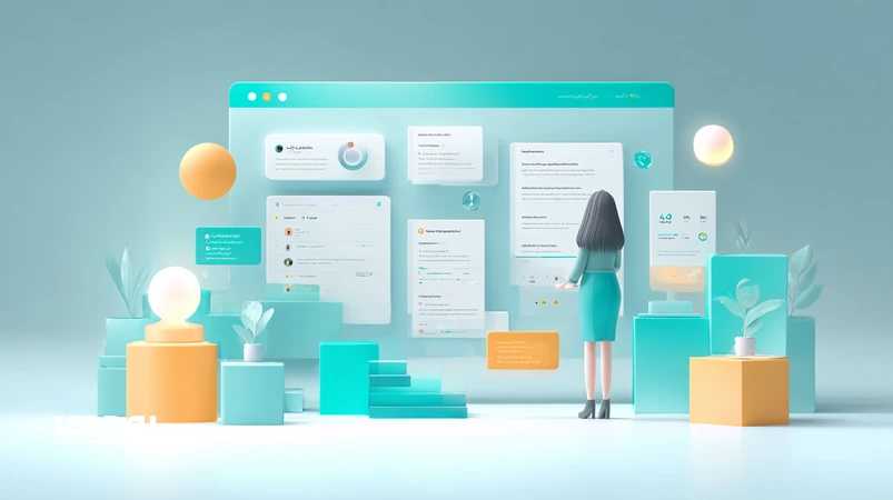 تصویر مفهومی استفاده از ChatGPT برای تولید محتوای سازگار با الگوریتم‌های 2026 با تمرکز بر تحلیل Intent، کیفیت زبانی و تست A/B