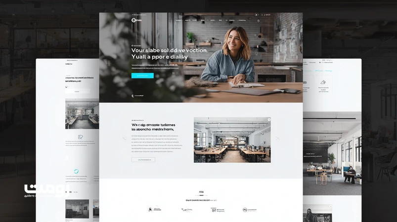 طراحی مینیمال وب‌سایت با فضای سفید، سلسله‌مراتب بصری و یک CTA برجسته برای افزایش تمرکز کاربر و نرخ تبدیل در مخاطب فارسی‌زبان.
