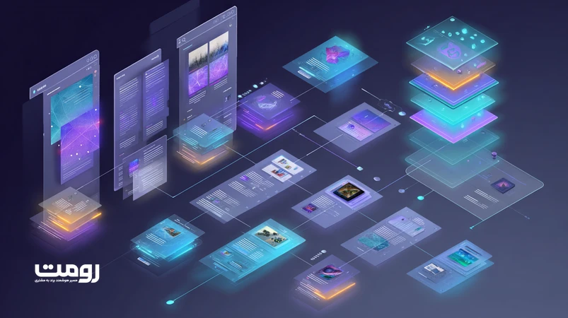 نمایه ایزومتریک تحول جست‌وجو از الگوریتم MUM تا Gemini با گراف دانش و درک چندمدلی محتوای عمیق