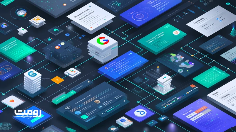 نقشهٔ ایزومتریک تحول هوش مصنوعی در جست‌وجوی گوگل از RankBrain تا SearchGPT و Gemini با تاکید بر گراف دانش و محتوای چندرسانه‌ای