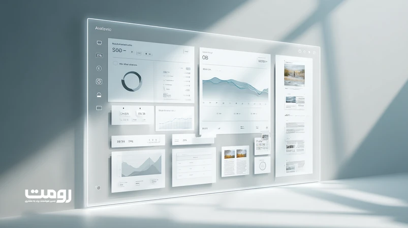 تحلیل طول محتوای کوتاه و طولانی در سئو AI-first روی داشبورد داده و وایرفریم صفحات وب