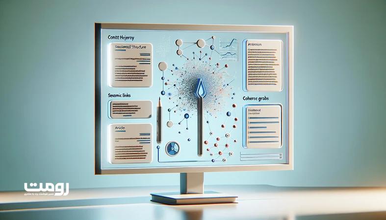 تحلیل ساختار محتوا و ارزیابی کیفیت نویسنده توسط الگوریتم‌ها با داشبورد داده و گراف انسجام معنایی