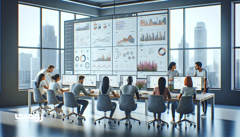 تحلیل تجربه دیجیتال داده‌محور با داشبورد رفتار کاربر، نمودارها و وایرفریم برای بهبود UX و طراحی سایت