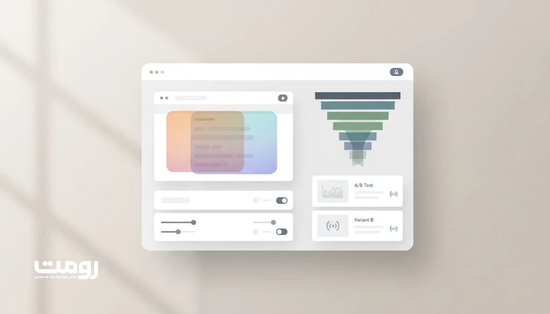 داشبورد تحلیلی و طراحی داده‌محور وب‌سایت با نمودار قیف تبدیل و سیگنال‌های رفتار کاربر برای ایجاد مزیت رقابتی