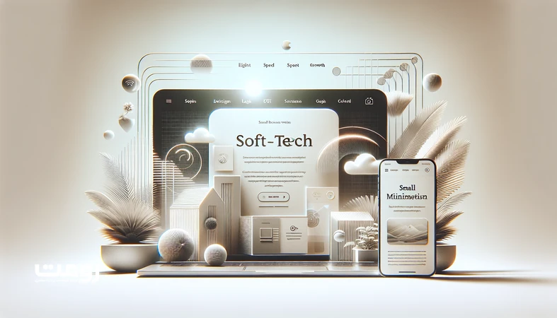 نمونه رابط کاربری وب‌سایت یک برند کوچک با هویت دیجیتال منسجم برای ایجاد اعتماد و تمایز در فضای آنلاین