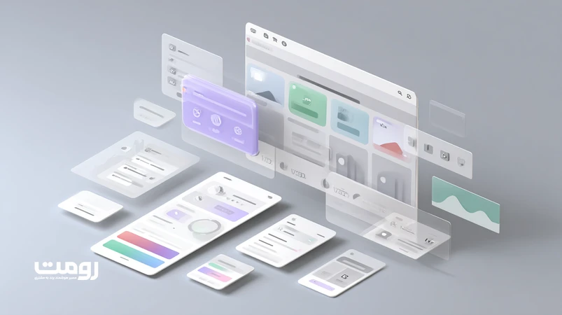 نمونه رابط کاربری تعاملی وب‌سایت با میکرواینترکشن‌ها، لودینگ نرم و جریان‌های چندمرحله‌ای برای بهبود تجربه کاربری