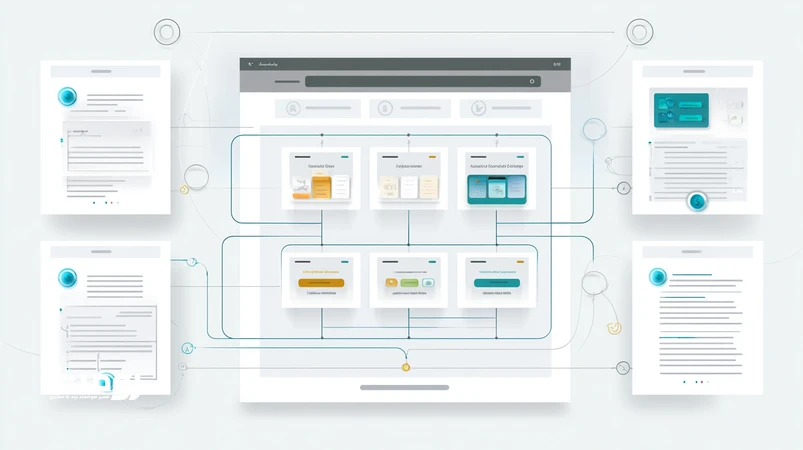 مدل معماری وب شامل صفحه ستونی، خوشه‌بندی موضوعی و صفحه‌بندی بهینه برای طراحی ساختار عمقی سایت در سال ۲۰۲۶