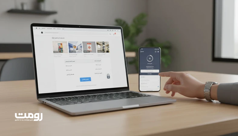 نمای نزدیک از رابط کاربری صفحه پرداخت و چک اوت فروشگاه آنلاین در ایران با نمایش شفاف قیمت و نشانه های اعتماد