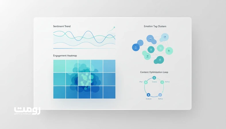داشبورد تحلیلی داده‌های احساسی (Sentiment Data) و سیگنال‌های تعامل برای بهینه‌سازی استراتژی محتوای هوشمند