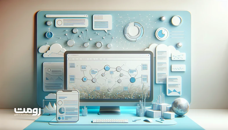 نمودار معماری اطلاعات و ساختار خوشه‌ای صفحات وب برای کاهش هزینه سئو و تولید محتوا