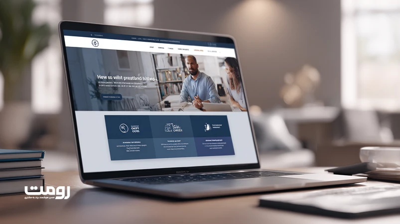 طراحی سایت برند خدماتی با ساختار اعتمادساز شامل معرفی خدمات، نمونه‌کار و نظرات مشتریان در یک رابط کاربری مینیمال و حرفه‌ای