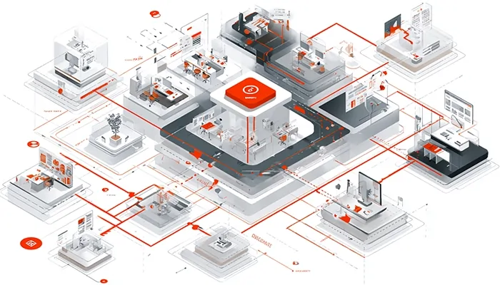 نمودار اجزای سیستم هویت دیجیتال که باید قبل از شروع طراحی وب‌سایت به دقت تعریف شوند.