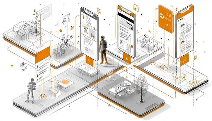 تصویری از نقشه‌برداری نقاط ریزش در تجربه کاربری، شناسایی محل‌های ایجاد اصطکاک که منجر به ترک سایت توسط کاربران می‌شود.