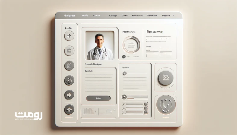 نمونه رابط کاربری مینیمال برای سایت شخصی یک متخصص با تمرکز بر UX و اعتماد حرفه‌ای