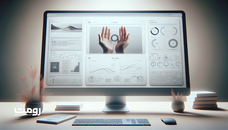 داشبورد تست تجربه کاربری با نمایش نقشه حرارتی، مسیر کاربر و نمودارهای تحلیلی برای تصمیم‌سازی در طراحی سایت