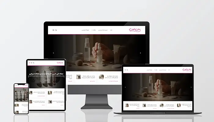 طراحی ریسپانسیو مجله دلی شین