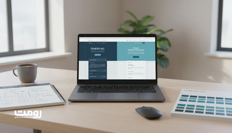 نمایی واقع گرایانه از مقایسه رابط کاربری برند قدیم و جدید برای ری برندینگ بدون از دست دادن مخاطب و انتقال امن هویت