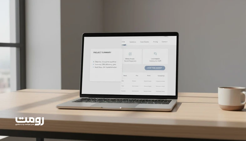 مقایسه پاسخ هوش مصنوعی با صفحه تصمیم ساز در وب سایت؛ نشان می دهد چرا کاربر بعد از دریافت پاسخ AI برای اعتماد و اقدام به سایت مراجعه می کند