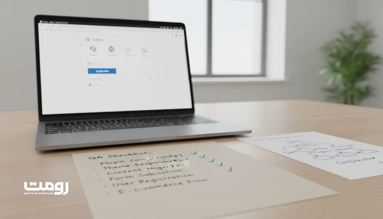 چارچوب تست رگرسیون در وردپرس پس از به‌روزرسانی افزونه و قالب با چک‌لیست کنترل کیفیت